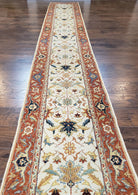 Extra Long Runner Rug, 26 ft Long Runner, Skinny Runner 2.7 x 26, Rug for Hallway, Turkish Oriental Runner, Red Beige Wool Handmade Vintage - Jewel Rugs