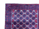 2' 7" X 4' 6" Vintage Handmade Tribal Wool Rug Balouchi Rug Afghan Rug Red Blue - Jewel Rugs