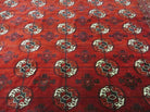 8' X 12' Vintage Handmade Bokhara Turkoman Wool Rug Carpet Red # 583 - Jewel Rugs