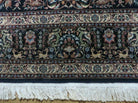 8' X 11' Vintage Handmade Chinese Oriental Allover Wool Rug Carpet Deer Blue - Jewel Rugs