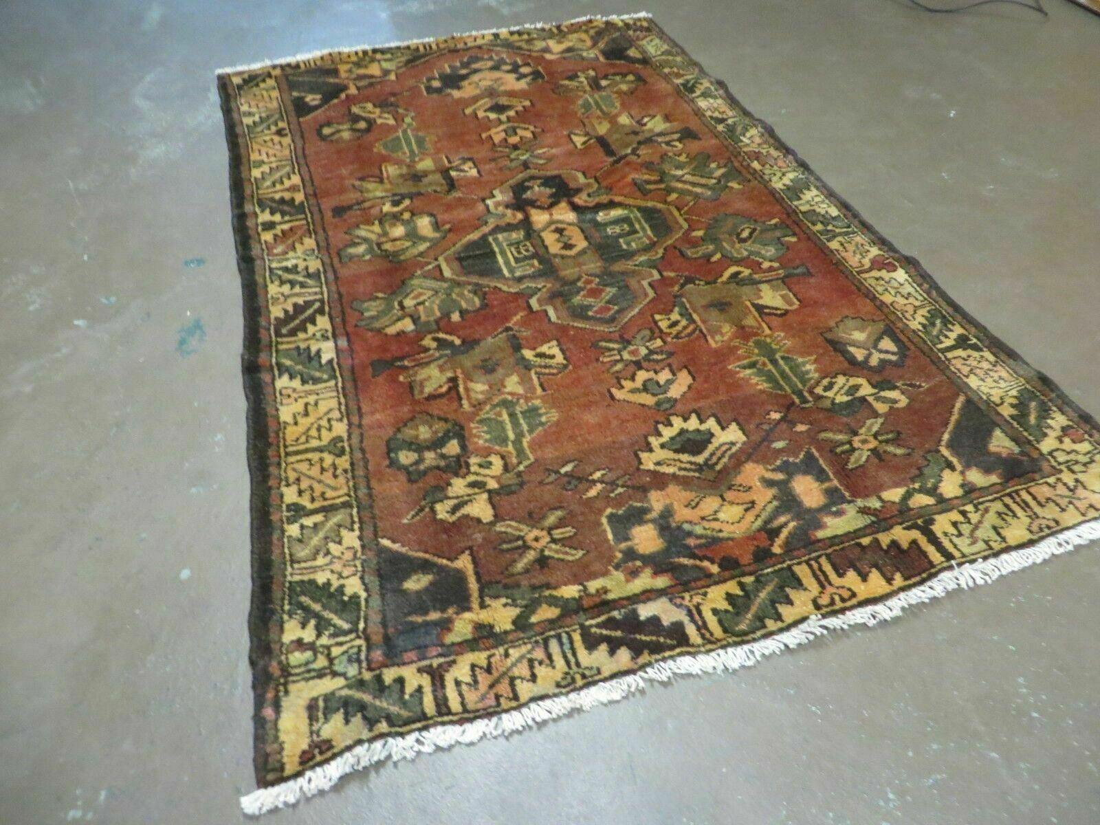 4' X 6' Antique 1920 Handmade Turkish Wool Rug Veg Dye Nice - Jewel Rugs