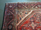 5' 6" X 10' Antique Handmade India Floral Oriental Wool Rug Veg Dyes Red Nice - Jewel Rugs