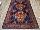 4x6 Handmade Balouch War Afghan Tribal Rug Organic Dyes Colorful 3' 2" X 5' 11" - Jewel Rugs