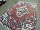 4' X 5' Antique Handmade Turkish Wool Rug Organic Red Nice - Jewel Rugs