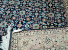 6' X 6' Gorgeous Handmade India Floral Oriental Wool Rug Square Blue Carpet Wow - Jewel Rugs