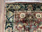 Small Indo Persian Rug 3x5 ft, Indian Mahal Carpet 3 x 5, Hand Knotted Vintage Rug, Teawash, Floral Rug, Oriental Area Rug, Maroon Rug, Wool - Jewel Rugs