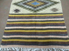 4' X 7' Vintage Handmade Latin American Mexican Wool Blanket Kilim Rug Nice # C - Jewel Rugs