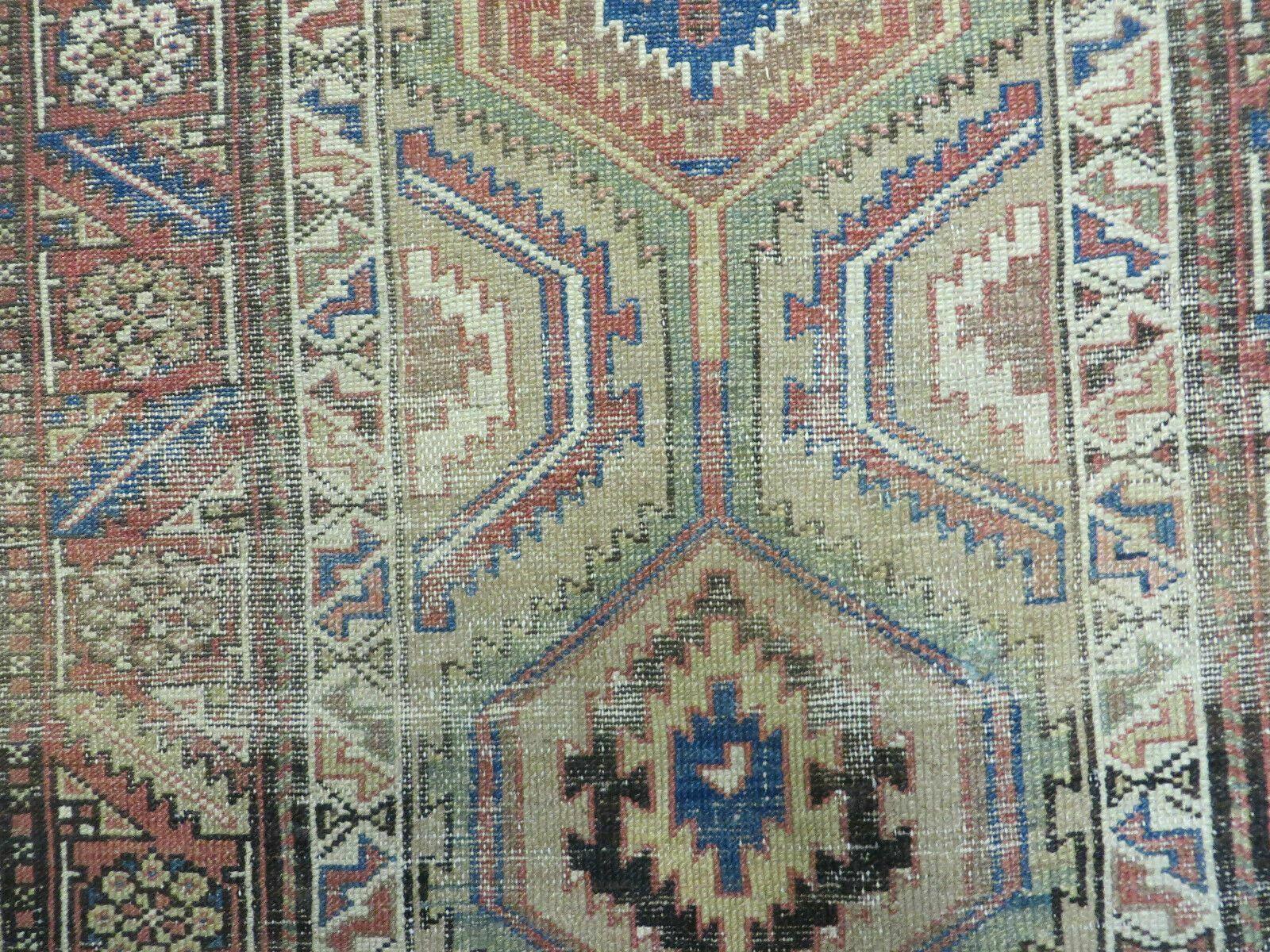 3'4" X 12' Antique Hand Made Turkish Wool Rug Runner Carpet Camel Hair Nice - Jewel Rugs