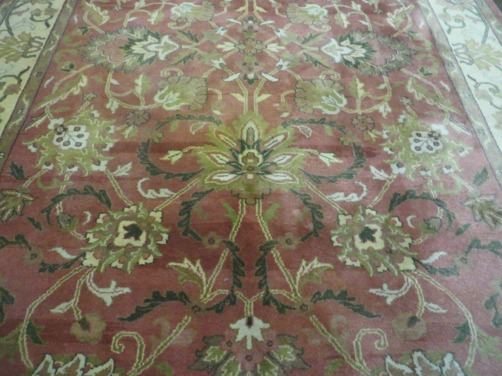 6' X 9' Vintage Handmade Indian Floral Oriental Wool Rug Veg Dyes Nice - Jewel Rugs