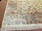 10' X 12' Karastan Ivory Kirman # 788 Wool Area Rug American Made Beauty - Jewel Rugs