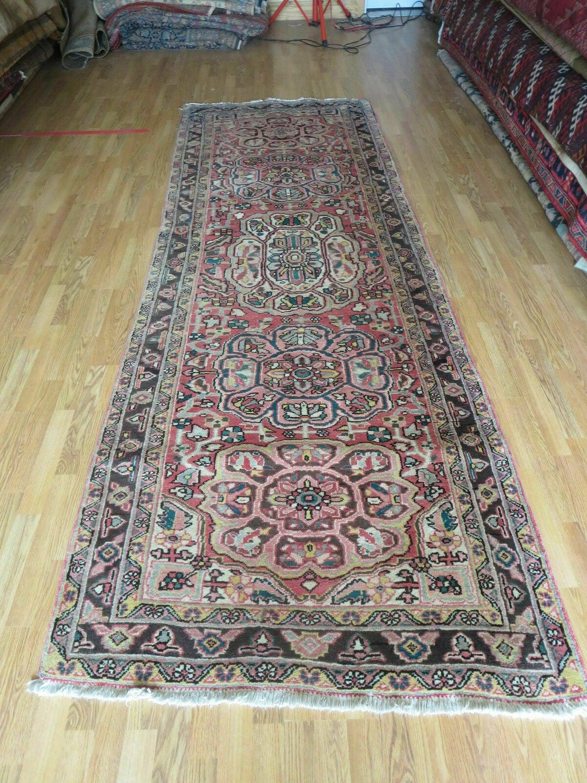 3' 9" X 10' 6" Semi Antique Handmade Turkish Wool Runner Rug - Jewel Rugs