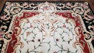 Chinese Aubusson Rug 5x8, Safavieh Area Rug 5 x 8, Hand-Tufted, Wool, Ivory Black Red, European Style Carpet, Safavieh Carpet, Elegant Rug - Jewel Rugs