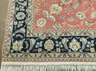 6' X 9' Vintage Fine Oriental Floral Handmade Wool Rug Vegetable Dyes Red Nice - Jewel Rugs