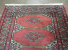 2' 7" X 4' Vintage Handmade Pakistan Turkoman Bokhara Wool Rug Organic Veg Dye - Jewel Rugs