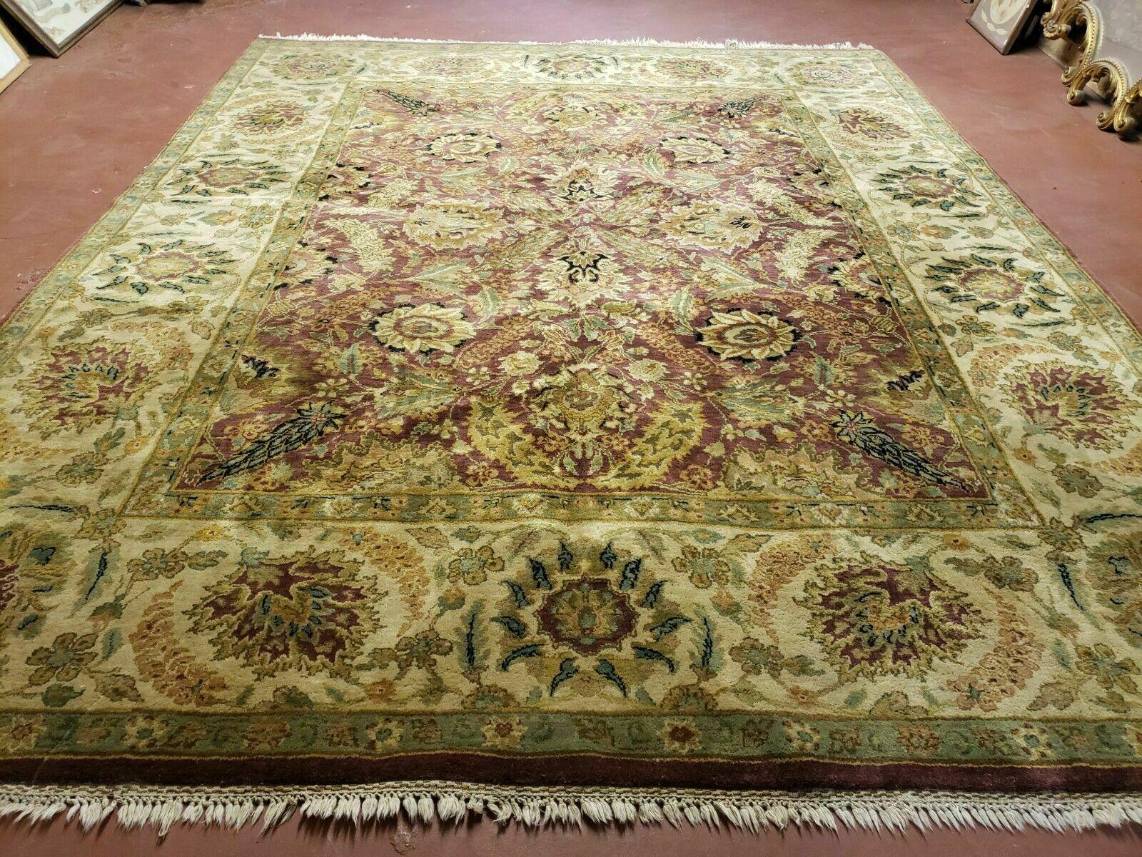 8' X 10' Handmade India Wool Rug Carpet Hand Knotted Vegetable Organic Nice - Jewel Rugs