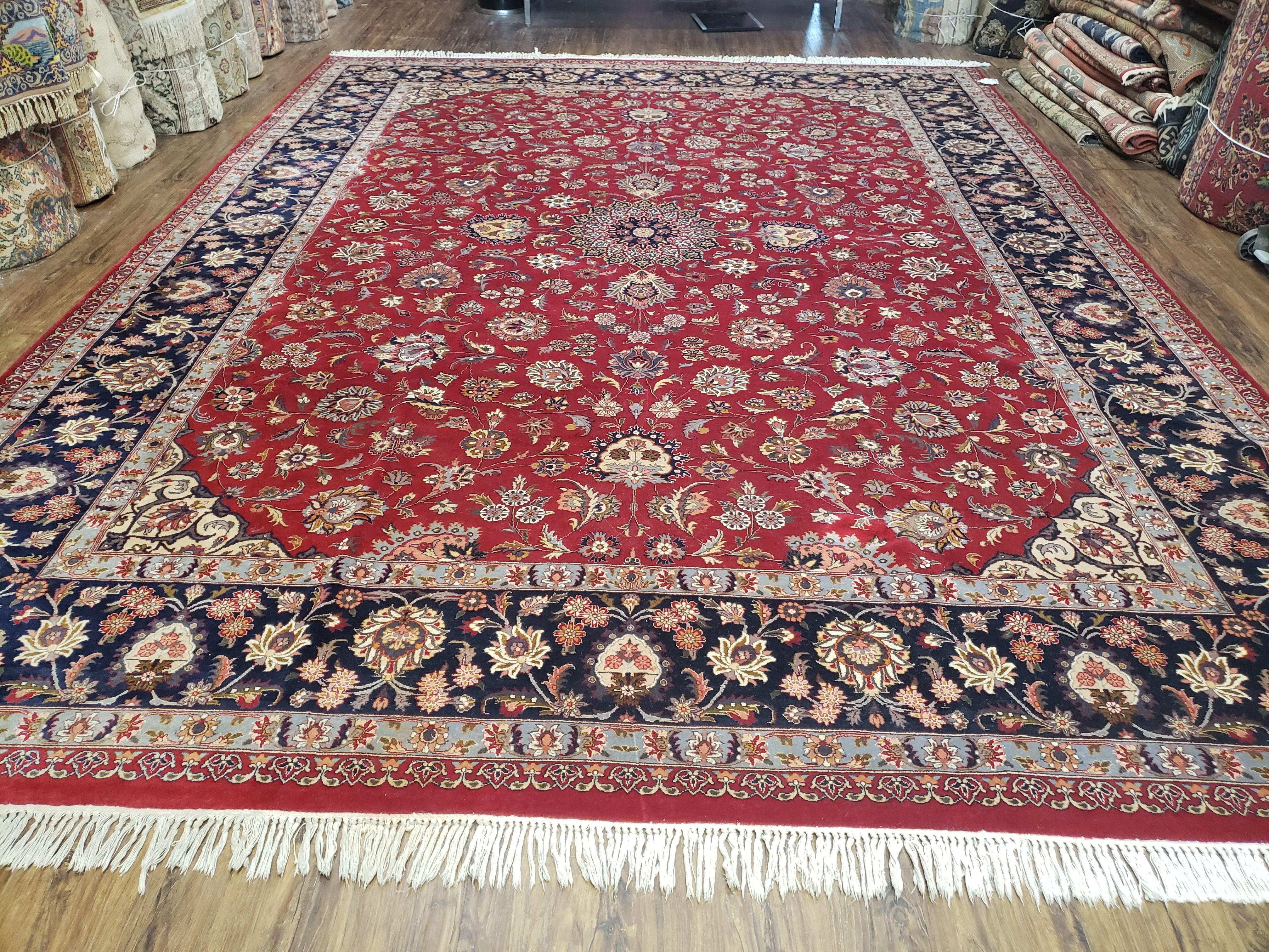 9' X 12' Vintage Handmade Oriental Pak Pakistan Floral Wool Area Rug Red Nice - Jewel Rugs