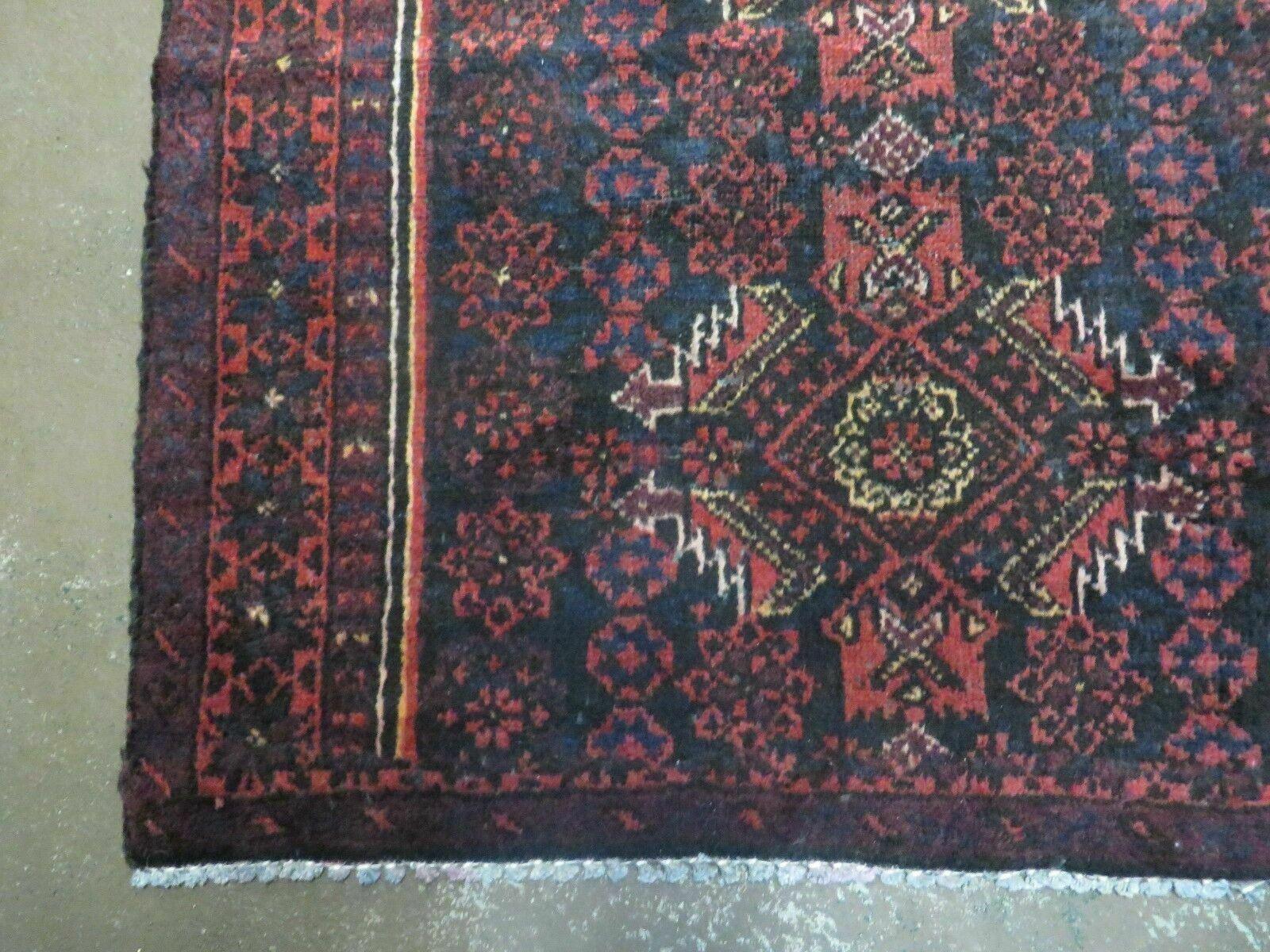 3' X 5' Antique Handmade Pakistan Balouchi Balouch Wool Rug Organic Dyes Nice - Jewel Rugs