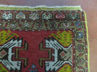 20" X 38" Antique Handmade Turkish Oushak Oshak Yastik Wool Rug Mat Turkey Nice - Jewel Rugs