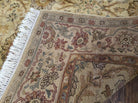 6' X 9' Vintage Oriental Floral Handmade Wool Rug Vegetable Dye Tea Washed Nice - Jewel Rugs