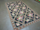 5' X 7' Handmade French Garden Aubusson Savonnerie Design Needlepoint Rug Traditional Classical Home Décor - Jewel Rugs