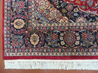 6' X 9' Vintage Fine Handmade India Floral Oriental Wool Rug Carpet Red Nice - Jewel Rugs