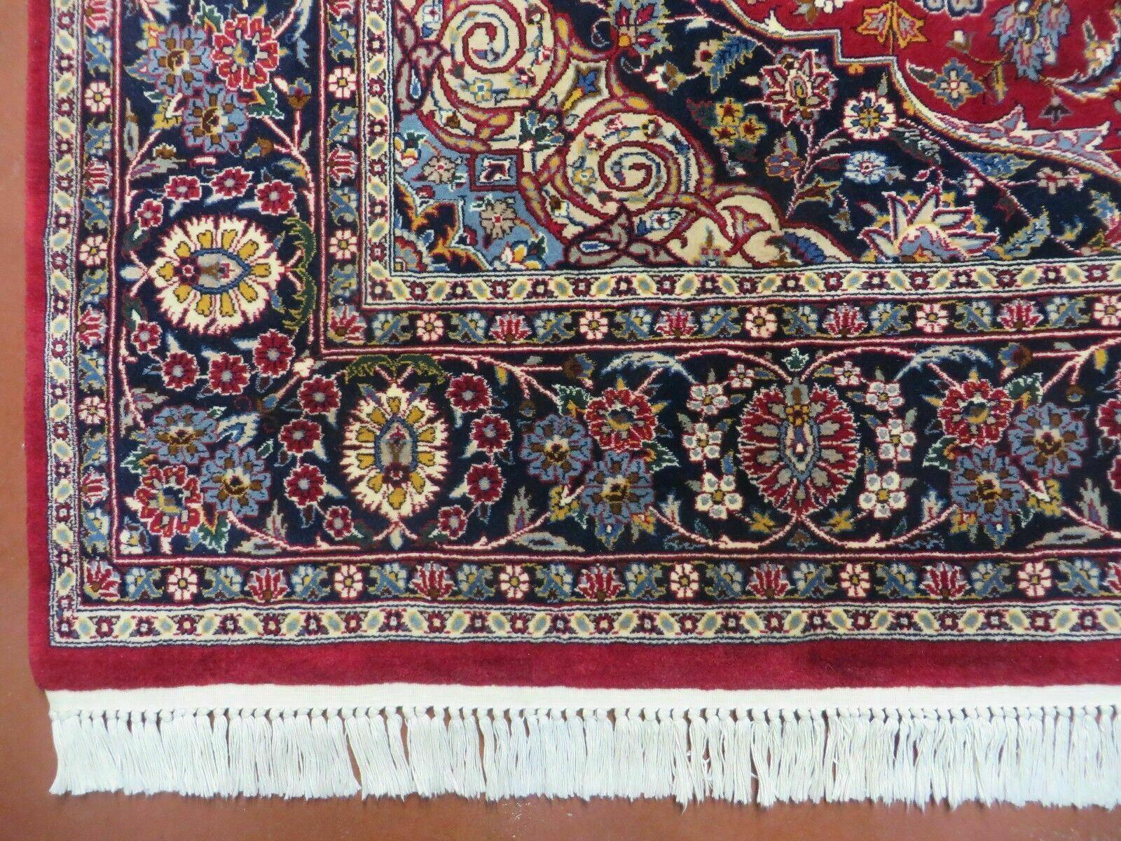 6' X 9' Vintage Fine Handmade India Floral Oriental Wool Rug Carpet Red Nice - Jewel Rugs