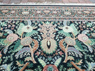 9' X 12' One-Of-A-Kind William Pakistan Oriental Hand-Knotted Wool Green Black - Jewel Rugs