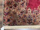 Karastan Red Medallion Kirman #762, Wool Karastan Carpet 5.9 x 9, Vintage 6x9 Area Rug, Original Collection 700 Series Discontinued, Nice - Jewel Rugs