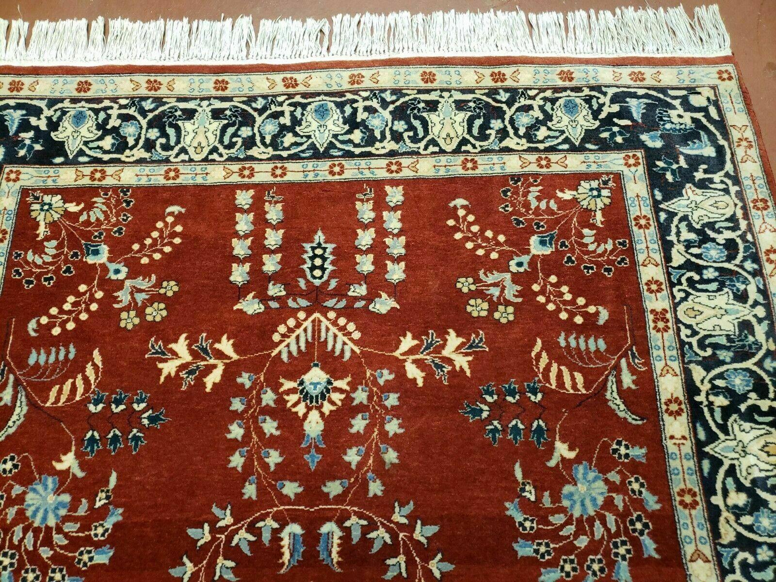 4' X 6' Vintage Handmade Pakistani Rug Highly Detailed Red - Jewel Rugs