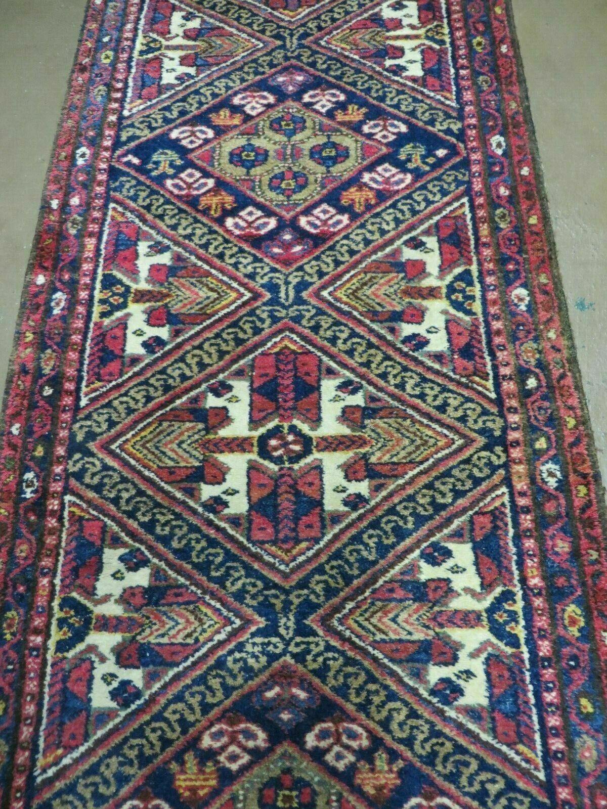 2' 6" X 9' Antique Handmade Turkish Anatolian Wool Runner Rug Nice - Jewel Rugs