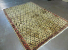 4' X 6' Handmade Indian Allover Wool Rug Camel Hair Color #119 - Jewel Rugs