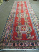 3' 8" X 10' 6" Antique Handmade Turkish Kazak Design Wool Rug Runner Carpet - Jewel Rugs