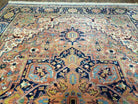 8' 8" X 12' Karastan Blue Heriz Serapi # 726 Wool RUG American Made Rare Nice - Jewel Rugs