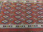 45" X 32" Antique Handmade Bokhara Turkoman Yomud Chuval Wool Rug Soumak NICE - Jewel Rugs