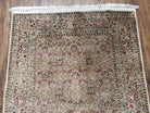 Indian Silk Runner Rug 2'6" x 7' 10", Indo Kashmiri Fine Oriental Runner, Hallway Carpet, Vintage Traditional Oriental Runner 8ft Long - Jewel Rugs