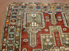 5' X 7' Antique Handmade Caucasian Shirvan Wool Rug Carpet Detailed Boho Bohemian Interior Home Style - Jewel Rugs