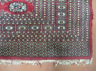 6' X 9' Vintage Handmade Bokhara Turkoman Pakistan Wool Rug Carpet Red Nice - Jewel Rugs