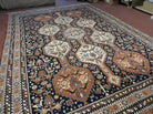 8' x 11' Vintage Power Loomed Couristan European Wool Rug Belgium Birds Nice - Jewel Rugs