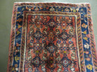 2' 10" X 9" Antique Handmade Indian Floral Wool Runner Rug Red Nice # 126 - Jewel Rugs