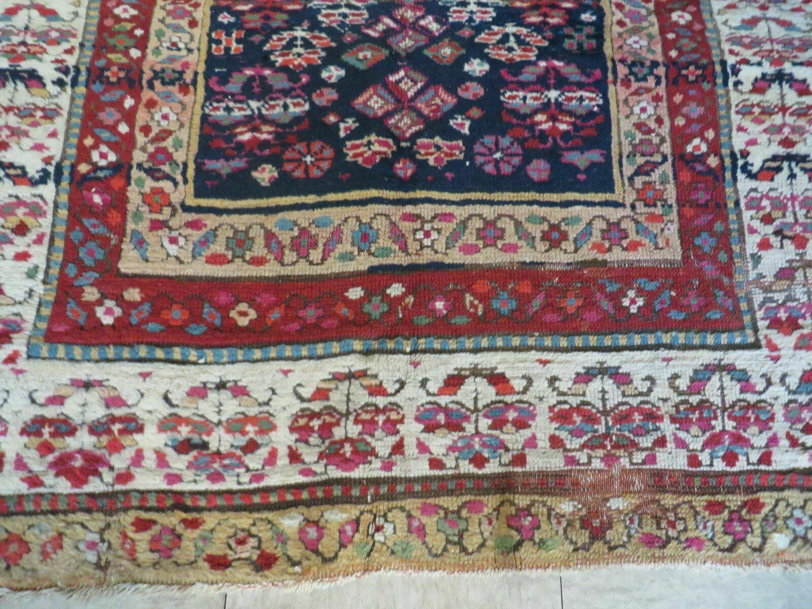 4' X11' Antique Handmade Turkish Anatolian Wool Corridor Kalegy Runner Rug - Jewel Rugs