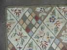 9' X 12' American Handmade Hooked Rug All Over Wool Rug Flowers Nice - Jewel Rugs