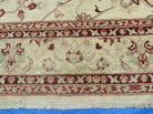 10' X 14' Vintage Hand Knotted Made Indian Agra Wool Rug Vegetable Dyes - Jewel Rugs