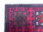 Baluch Rug 3x5 Baluchi Rug Afghani Rug Afghan Tribal Rug Handmade Afghan Rug Afghanistan Rug Red Blue Tribal Rug - Jewel Rugs