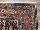 Karastan Rug 8.3 x 11.7 Williamsburg Collection Carters Grove #554, Midnight Blue Red Karastan Carpet, Room Sized Wool Oriental Rug, Allover - Jewel Rugs