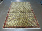 4' X 6' Handmade Indian Allover Wool Rug Camel Hair Color #119 - Jewel Rugs