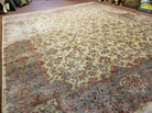 10' X 12' Karastan Ivory Kirman # 788 Wool Area Rug American Made Beauty - Jewel Rugs