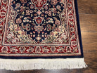 Oriental Runner Rug 2.8 x 17 ft Long Runner, Pak Persian Runner, Traditional Vintage Hand Knotted Navy Blue Red Runner Rug, Wool Hallway Rug - Jewel Rugs