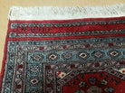 2' 8" X 9' 4" Vintage Handmade Bokhara Turkoman Pakistani Wool Runner Rug Nice - Jewel Rugs