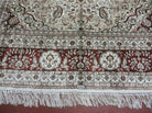 6' X 9' Vintage Handmade Fine India Kashmiri Silk Rug Hand Knotted Carpet Nice - Jewel Rugs