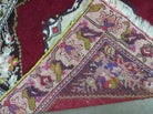 2' X 2' Antique Handmade Turkish Oushak Bergamo Yastik Wool Rug Mat - Jewel Rugs